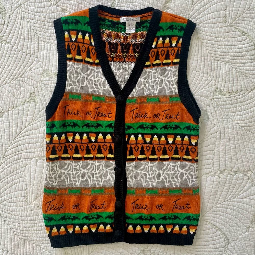 Vintage Halloween Vest Size Small